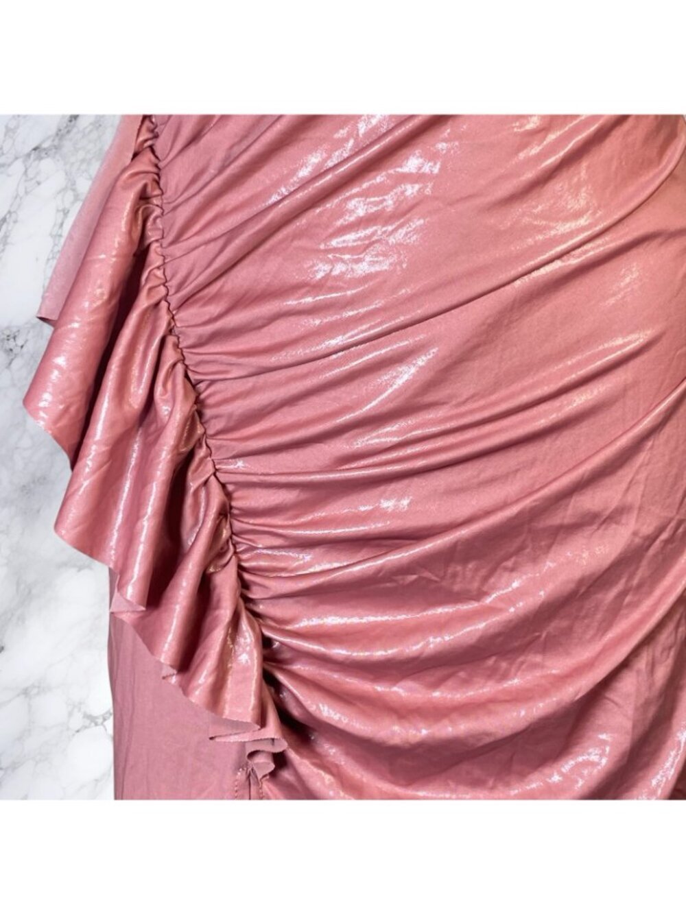 NBD Anjel Ruffle Maxi Dress in Blush Pink - Picture 6 of 12